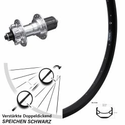 Ryde Andra 40 Disc Hinterrad 28-29 Zoll KX-E Nabe Silbern 6 Kugellager Verstärkt 5x135 Mm