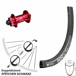 Dt-swiss Vorderrad 28 Zoll DT Swiss RR 521 DB Nabe Rot-eloxiert KX-G Für Schnellspanner