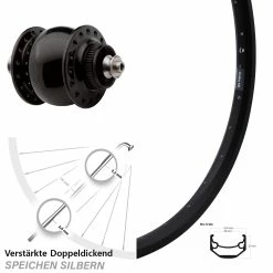 27,5 Zoll Vorderrad Ryde Andra 40 Son 28 Disc Centerlock Nabendynamo
