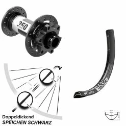 Dt-swiss 27,5 Zoll Vorderrad 350 Boost 15x110 Mm DT Swiss E 532 6-Loch Enduro MTB