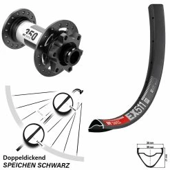 Dt-swiss DT Swiss EX 511 Enduro Vorderrad 27,5 Zoll 350 Boost 15x110 Mm MTB