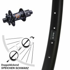 27,5 Zoll Hinterrad Ryde Rival 30 Disc Mit DT Swiss 350 Nabe Microspline