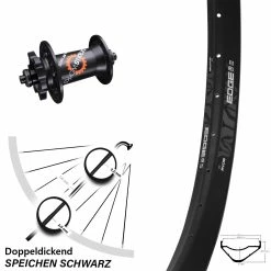 DT Swiss 350 SL Vorderrad Ryde Edge M35 OS 27,5 Zoll 6-Loch 5x100 Mm