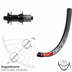 Dt-swiss 29 Zoll Hinteres Rad DT Swiss XM 421 Mit Formula DHG-142 Nabe 6-loch
