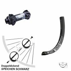 Dt-swiss Vorderrad 27,5 Zoll E 532 DT Swiss 370 Boost 15x110 Mm Straightpull MTB Enduro