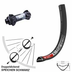 Dt-swiss MTB 29 Zoll Vorderrad DT Swiss XM 481 370 Boost 15x110 Mm Straightpull Centerlock