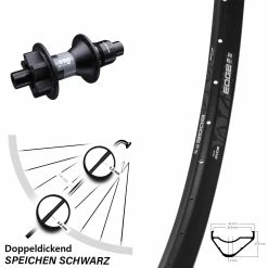 Ryde Edge M30 Hinterrad 27,5 Zoll DT Swiss 370 Sram XD Steckachse 12x142 Mm