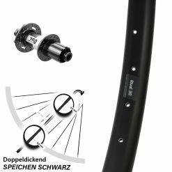27,5 Zoll Hinterrad Ryde Rival 30 Disc Mit DT Swiss 350 Nabe 11-fach