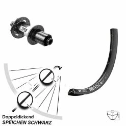 Dt-swiss 27,5 Zoll Hinterrad M 462 DT Swiss 350 12x142 Mm 6-Loch