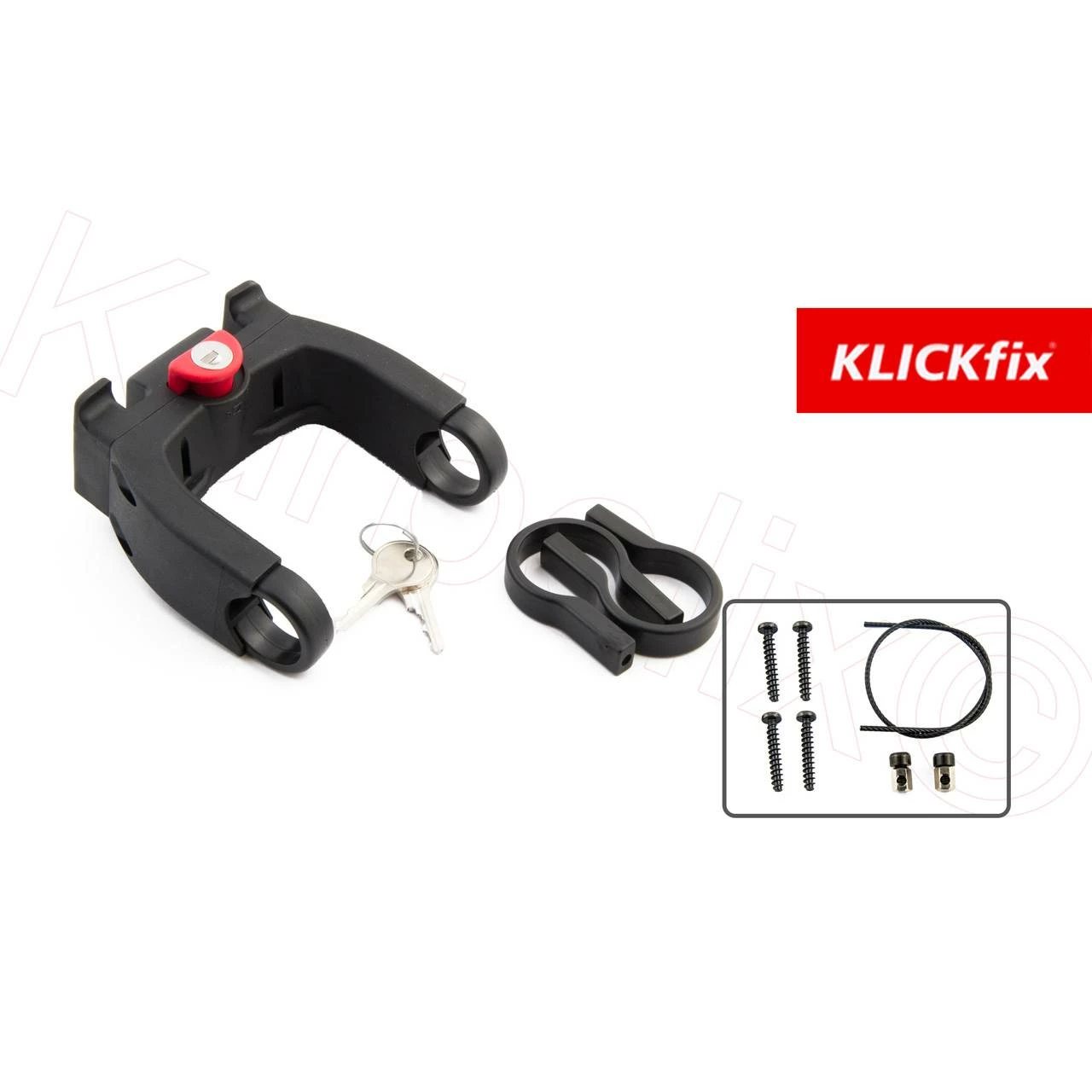 Klickfix Abschließbarer Lenkeradapter Kompatibel Mit E-Bike Displays Schwarz