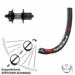 Dt-swiss DT Swiss 27,5 Zoll 533 6-Loch Shimano Hinterrad Schwarz