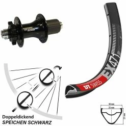Dt-swiss DT Swiss 29 Zoll Hinterrad Für Steckachse EX 471 MTB Mit 6-Loch XLC Evo