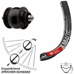 Dt-swiss DT Swiss Vorderrad XM 401 29 Zoll Son 28 Centerlock Nabendynamo