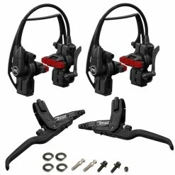 Magura HS22 Race Bremsenset EVO 2 600 / 1450 Mm Schwarz Mit Roten Belägen