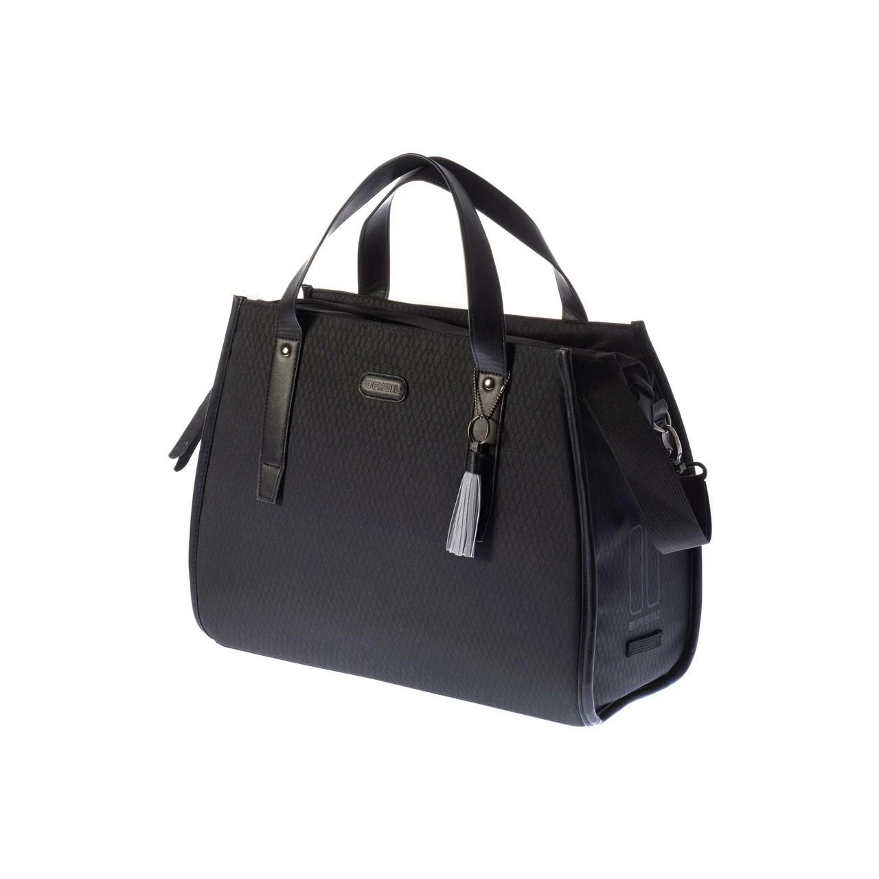Basil Schultertasche Noir, Midnight Black
