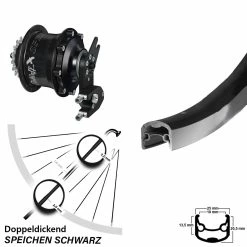 Rohloff Speedhub CC EX OEM2 Hinterrad 26 Zoll Ryde Andra 30