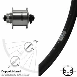 Ryde Andra 30 26 Zoll Nabendynamo Vorderrad Shimano DH-UR700 Centerlock