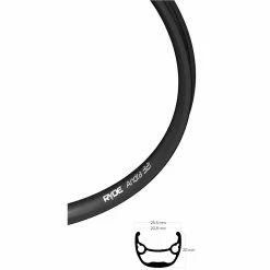 Ryde Andra 321 Felge 28 Zoll Schwarz Disc
