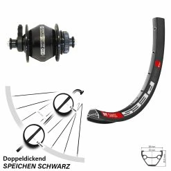 Dt-swiss Vorderes Rad Mit Nabendynamo Shutter Precision PL-8 DT Swiss 533 D 26 Zoll Centerlock