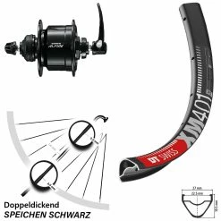 Dt-swiss Vorderrad Mit Nabendynamo Shimano DH-S501 DT Swiss XM 401 Für Scheibenbremse 29 Zoll